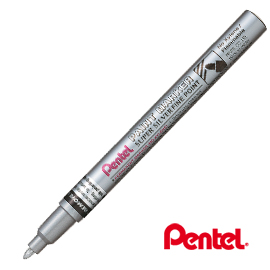 MARCATORE PAINT MSP10 ARGENTO PENTEL PUNTA CONICA FINE