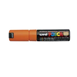 MARCATORE UNI POSCA PC8K PUNTA SCALPELLO ARANCIO