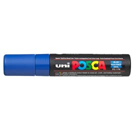 MARCATORE UNI POSCA PC17K PUNTA SCALPELLO 15mm BLU