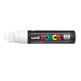 MARCATORE UNI POSCA PC17K PUNTA SCALPELLO 15mm BIANCO
