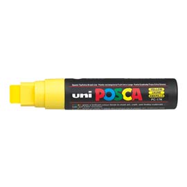 MARCATORE UNI POSCA PC17K PUNTA SCALPELLO 15mm GIALLO