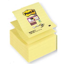 RICARICA 90foglietti Post-it®Super Sticky 101x101mm righe R440-SSCY GIALLO C