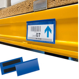 50 buste identificazione magnetiche 150x67mm art.1742 DURABLE