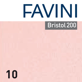 CONF.25 CARTONCINO BRISTOL COLOR 200gr 50x70cm ROSA 10 FAVINI