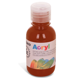 COLORE ACRILICO FINE BOTTIGLIA DA 125ML TERRA DI SIENA BRUCIATA