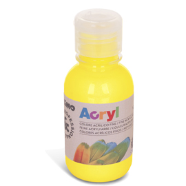COLORE ACRILICO FINE BOTTIGLIA DA 125ML GIALLO PRIMARIO