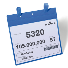 50 buste identificazione con fascette 297x210mm (A4-ORIZ.) ART.1751 DURABLE