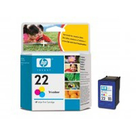 CARTUCCIA A GETTO D'INCHIOSTRO HP 22 TRICROMIA
