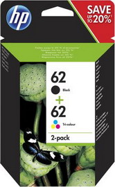 HP 62 INK CARTRIDGE COMBO 2-Pack