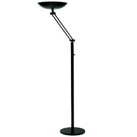Lampada articolata da terra Led 22W 65W Nero Varialux