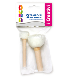 Blister 2 tamponi in spugna per stencil art.06830 CWR