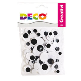 Occhietti adesivi ovali busta da 50pz misure assortite CWR