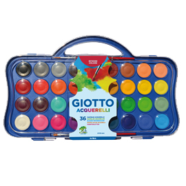 Colori acquerello 36 pastiglie da Ø30mm GIOTTO