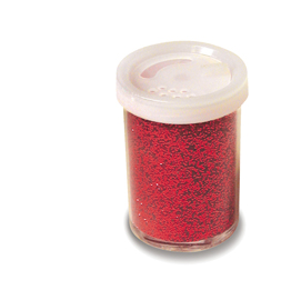 Glitter flacone grana fine 25ml rosso Cwr