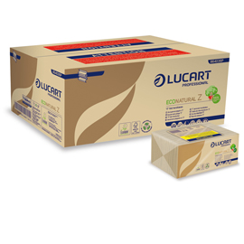 Pacco da 220 asciugamani piegati a Z EcoNatural Lucart
