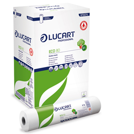 Lenzuolino medico in rotolo 59cm x 80mt Bianco Eco 80 Lucart