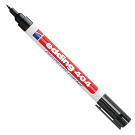 Marcatore permanente extra-fine 404 punta 0,75mm nero Edding