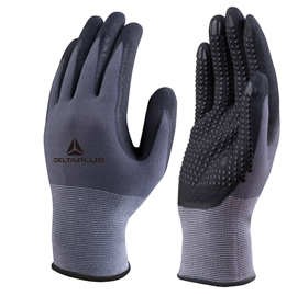 GUANTO DI PRECISIONE VE727NO Tg.08 palmo NITRILE/PU + puntini
