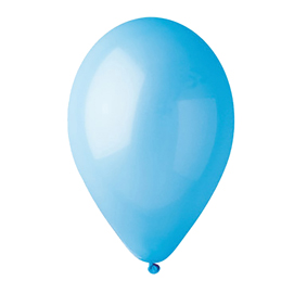 Busta 16 palloncini in lattice D.30cm celeste Big Party
