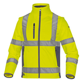 Giacca Softshell Moonlight 2 alta visibilita' giallo fluo tg.L DeltaPlus