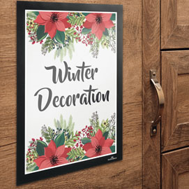 Cornice adesiva DURAFRAME WALLPAPER A4-21x29,7cm argento DURABLE