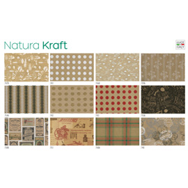 Scatola 100fg carta regalo Natura Kraft 70X100cm SADOCH