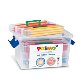 SCHOOLBOX 120 PASTELLI COLORATI MAXI JUMBO 100 FSC in 12 colori PRIMO