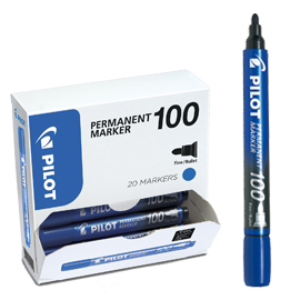 BONUS PACK 15+5 MARCATORE PERMANENTE 100 BLU P.TONDA 4.5MM PILOT