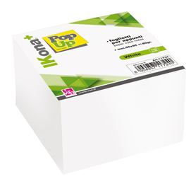 Cubo foglietti carta bianca 700fg 9,5x9,5cm CWR