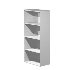Mobile alto a giorno 80X44cm H180cm Grigio alluminio - EASY