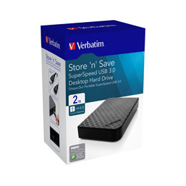 Verbatim HDD esterno 3.5" 2TB USB 3.0