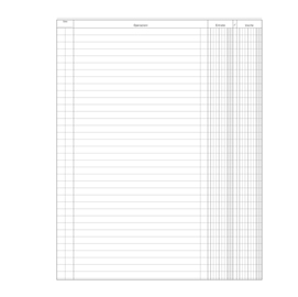 Registro Entrate-Uscite 100pag. 31x24,5cm DU135800000 Data Ufficio