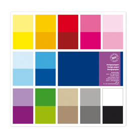 Busta 24 fg carta Scrapbooking 30,5x30,5cm ass. Tinte e Tonalita' Cwr