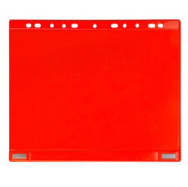 Conf. 5 Buste forate per supporti magnetici ad anelli f.to A4 rosso Tarifold
