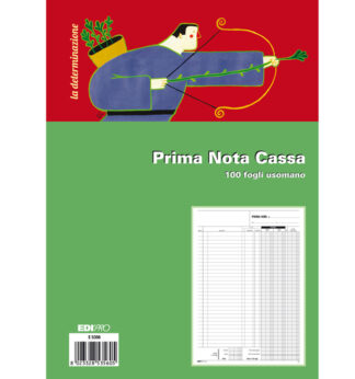 BLOCCO PRIMA NOTA CASSA 31x21cm 100FG USO MANO E5356