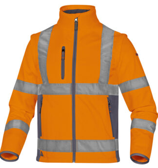 Giacca Softshell Moonlight 2 alta visibilita' arancio fluo tg.XL DeltaPlus