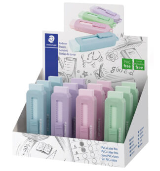 Gomma a scorrimento Staedtler eraser involucro colori pastello assortiti