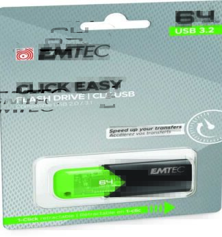 Emtec Memoria USB B110 USB3.2 Clickeasy 64GB verde