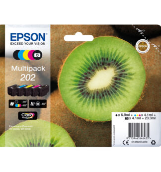 CONF. 5 CARTUCCE INK MULTIPACK 1 PER COLORE 202 KIWI