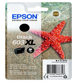 Cartuccia di inchiostro Epson Nero serie 603XL Stella Marina