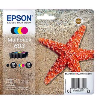 Cartucce di inchiostro Epson Multipack BK/C/M/Y serie 603 Stella Marina
