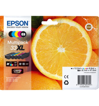 CONF. 5 CARTUCCE INK XL MULTIPACK 1 PER COLORE 33 ARANCE