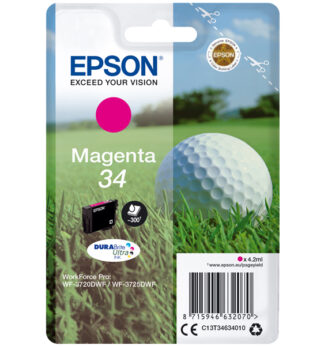 CARTUCCIA INCHIOSTRO MAGENTA 34 PALLINA DA GOLF