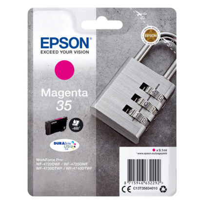 CARTUCCIA INCHIOSTRO MAGENTA SERIE 35 LUCCHETTO T3583