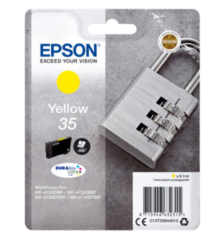 CARTUCCIA INCHIOSTRO GIALLO SERIE 35 LUCCHETTO T3584