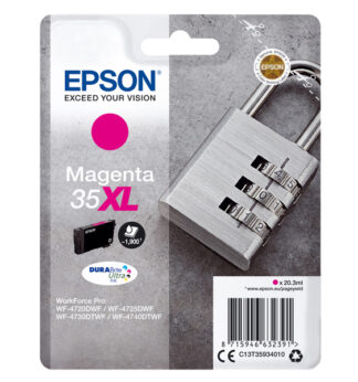 CARTUCCIA INCHIOSTRO MAGENTA SERIE 35XL LUCCHETTO T3593