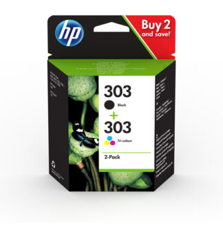 CONFEZIONE HP 303 CARTUCCIA COMBO 2-PACK NERO E COLORE