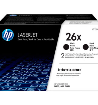 CONFEZIONE DA 2 CARTUCCE TONER NERO ALTA CAPACITA' HP26X