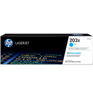Cartuccia toner ciano originale ad alta capacita' LaserJet HP 203X_2.500PAG