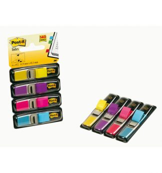 MINISET 140 SEGNAPAGINA Post-it INDEX 683-4AB IN 4 COLORI VIVACI